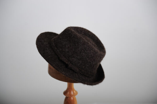 chapeau en feutre brun mixte