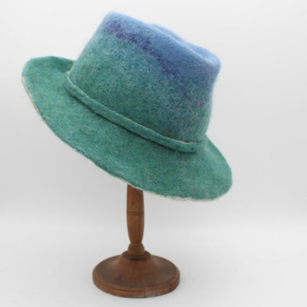 Berger en laine Bergschaf bleu vert bicolore - T56 – Image 2