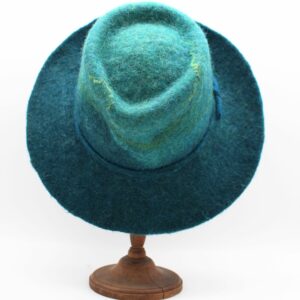 Berger en laine Bergschaf bleu petrole bicolore - T56