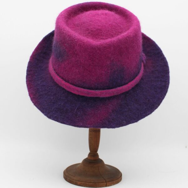 Biloba en laine Bergschaf - violet bicolore - T58