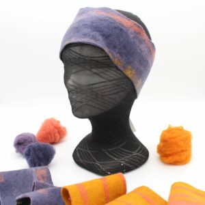 Bandeau en laine mérinos d'Arles - teinture végétale