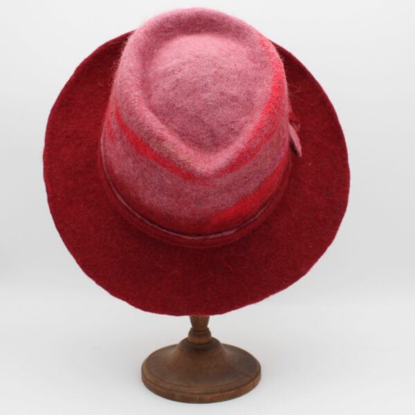 Berger en laine Bergschaf rose et rouge bicolore - T57