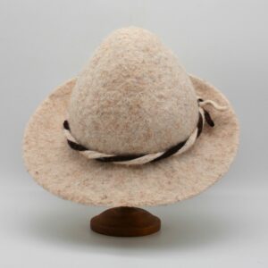 Alpin en laine Brigasque blanc cordon noir/blanc - T 57
