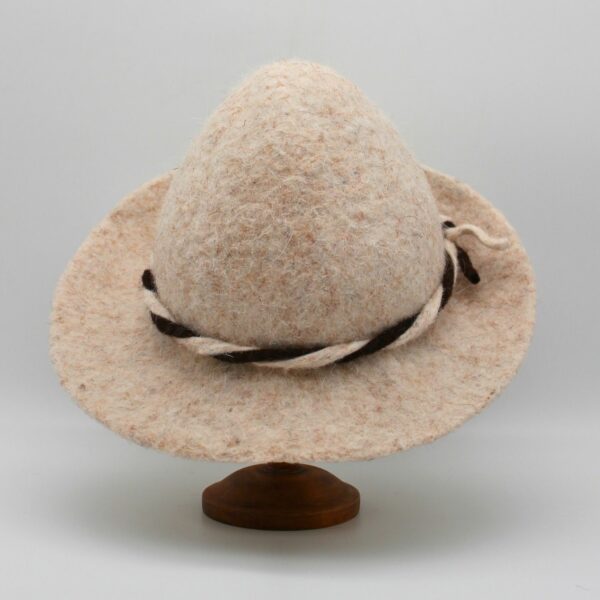 Alpin en laine Brigasque blanc cordon noir/blanc - T 57