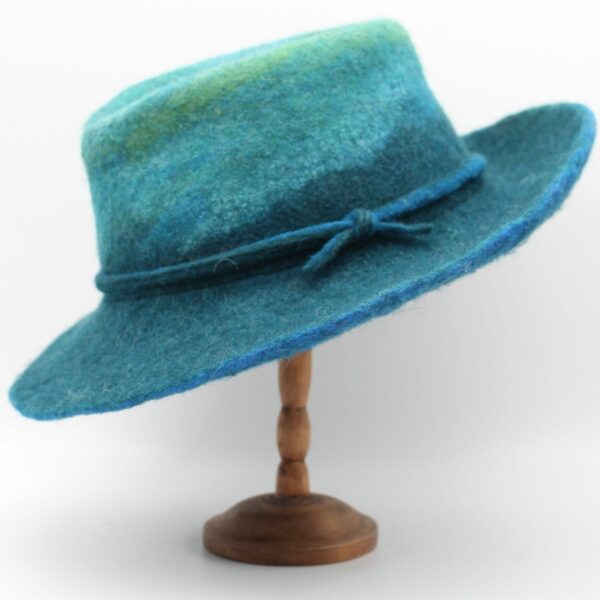 Berger en laine Bergschaf bleu petrole bicolore - T57 – Image 2