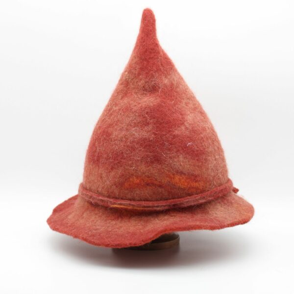 Chapeau lutin en laine Bergschaf orange - T 60 – Image 2